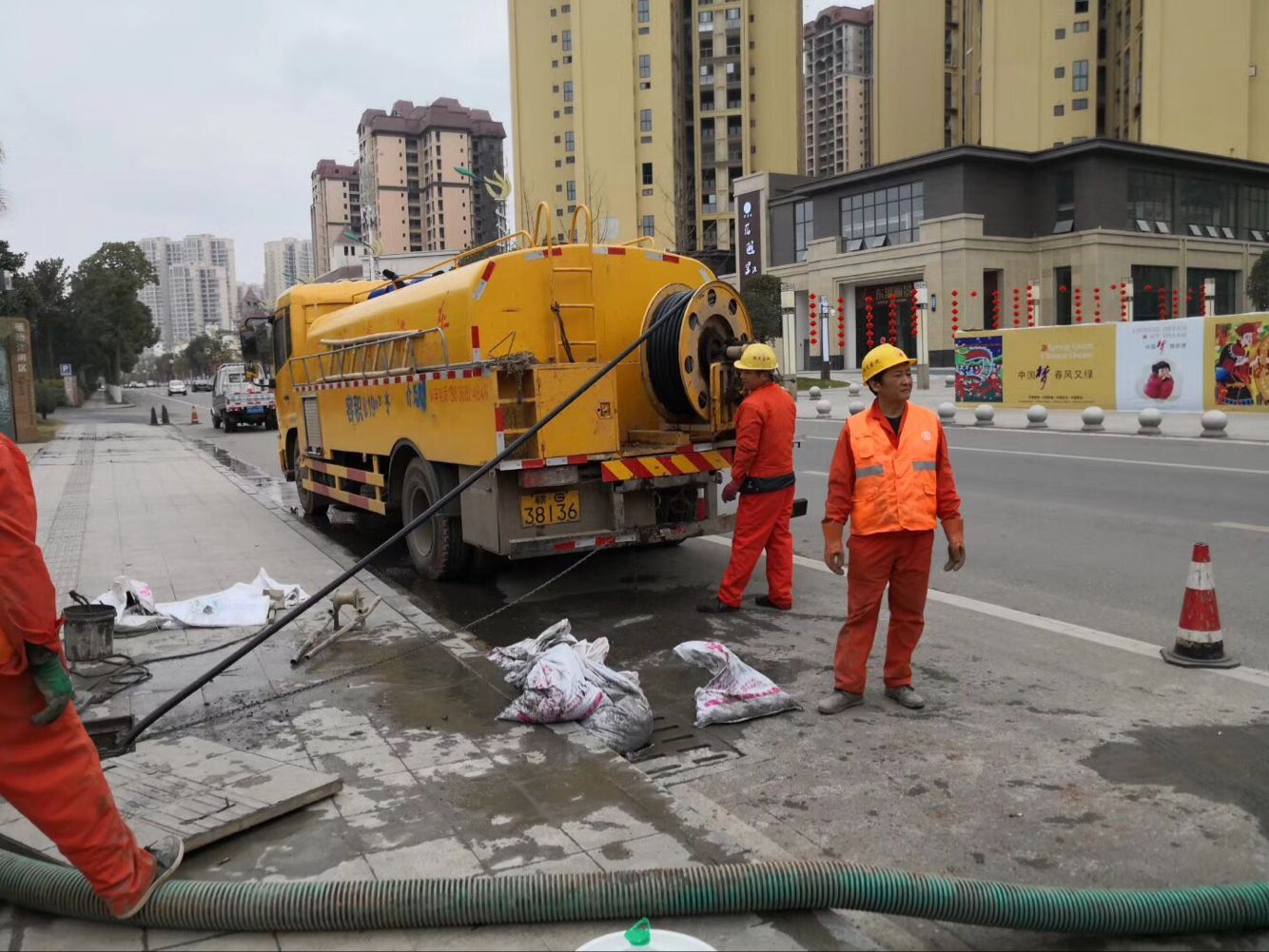 萧县排污管道清淤-管道清洗